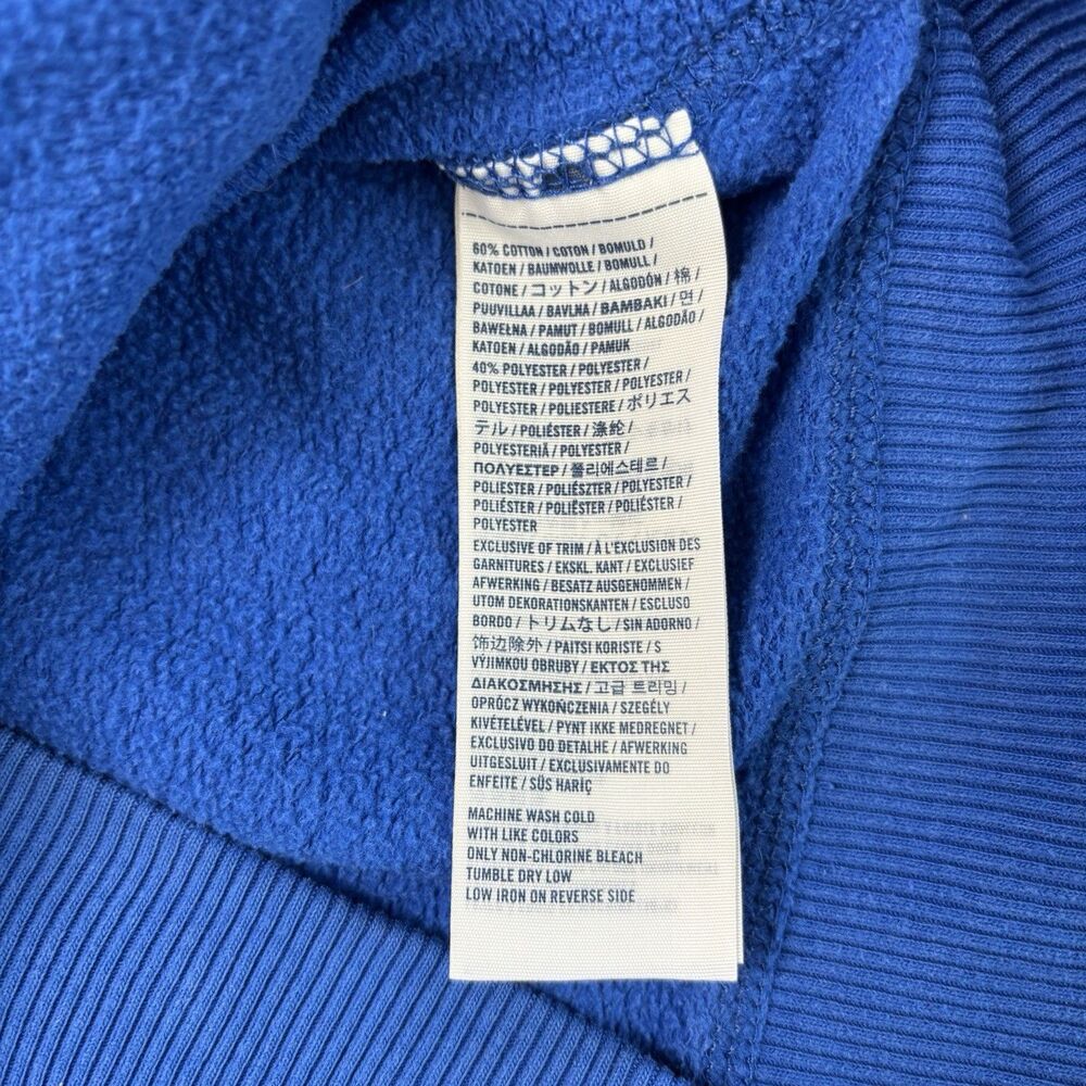 Abercrombie & Fitch Kids Blue Hoodie Muscle Size M Zip Up Cobalt - Picture 11 of 14